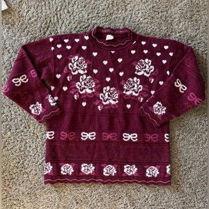 Vintage Burgundy Sweater